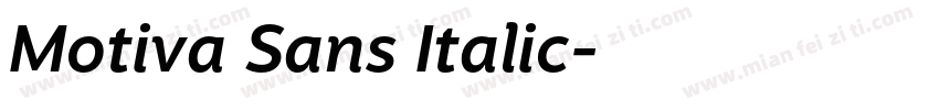Motiva Sans Italic字体转换